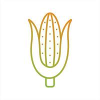 Beautiful Corn Line Vector Icon