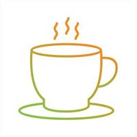Beautiful Tea Cup Line Vector Icon
