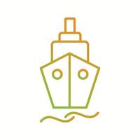 Beautiful Ship Vector line icon