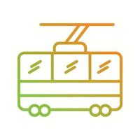 Beautiful Chair lift Vector line icon