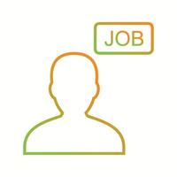 Beautiful Jobseeker vector line icon