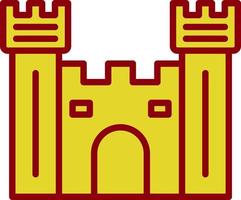 Castle Gate Vector Icon Design