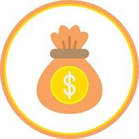 Money Bag Vector Icon Design