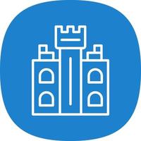 Castle Tower Vector Icon Design