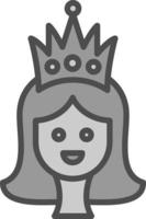 diseño de icono de vector de princesa