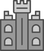 Castle Tower Vector Icon Design