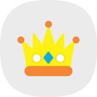 diseño de icono de vector de corona de reina