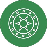 Steel Shield Vector Icon Design