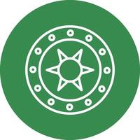 diseño de icono de vector de escudo de acero