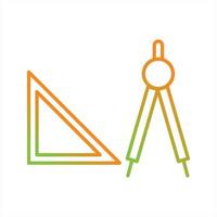 Beautiful Geometry Tools Line Vector Icon