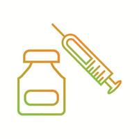 Injection Line gradient Icon vector