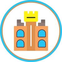 Castle Tower Vector Icon Design