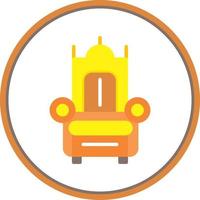 Throne Vector Icon Design