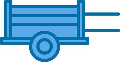 Wood Cart Vector Icon Design