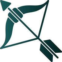 Bow Arrow Vector Icon Design