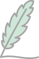 Writing Feather Vector Icon Design