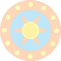 Steel Shield Vector Icon Design