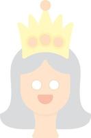 diseño de icono de vector de princesa