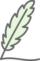 Writing Feather Vector Icon Design