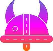 Viking Helmet Vector Icon Design