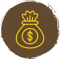 Money Bag Vector Icon Design