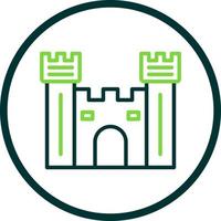 diseño de icono de vector de puerta de castillo