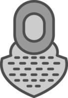 Chainmail Vector Icon Design