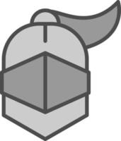 Armor Helmet Vector Icon Design