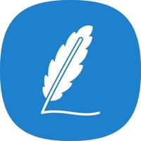 Writing Feather Vector Icon Design