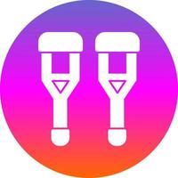 Crutch Vector Icon Design