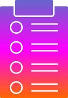 List Vector Icon Design