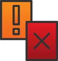 Penalty Card Vector Icon Design