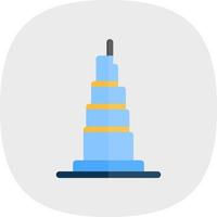 Burj Khalifa Vector Icon Design