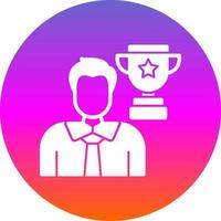 diseño de icono de vector ganador