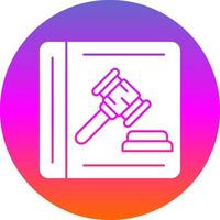 Law Book Vector Icon Design