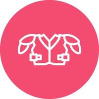 Shoulder Pads Vector Icon Design