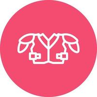 Shoulder Pads Vector Icon Design