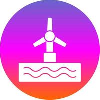 diseño de icono de vector de turbina