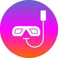 diseño de icono de vector de snorkel