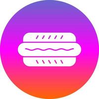 Hot Dog Vector Icon Design