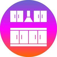 Kitchen Furniture Vector Icon Design