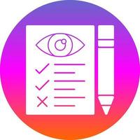 Eye Test Vector Icon Design