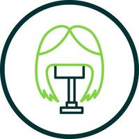 Wig Vector Icon Design