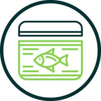 Tuna Can Vector Icon Design