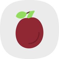 Plum Vector Icon Design