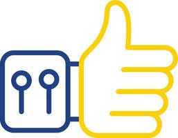 Thumbs Up Vector Icon Design