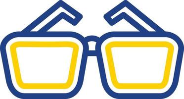 diseño de icono de vector de gafas