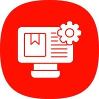 Content Management System Vector Icon Design