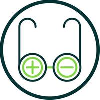 Prescription Glasses Vector Icon Design