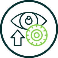 Contact Lens Vector Icon Design